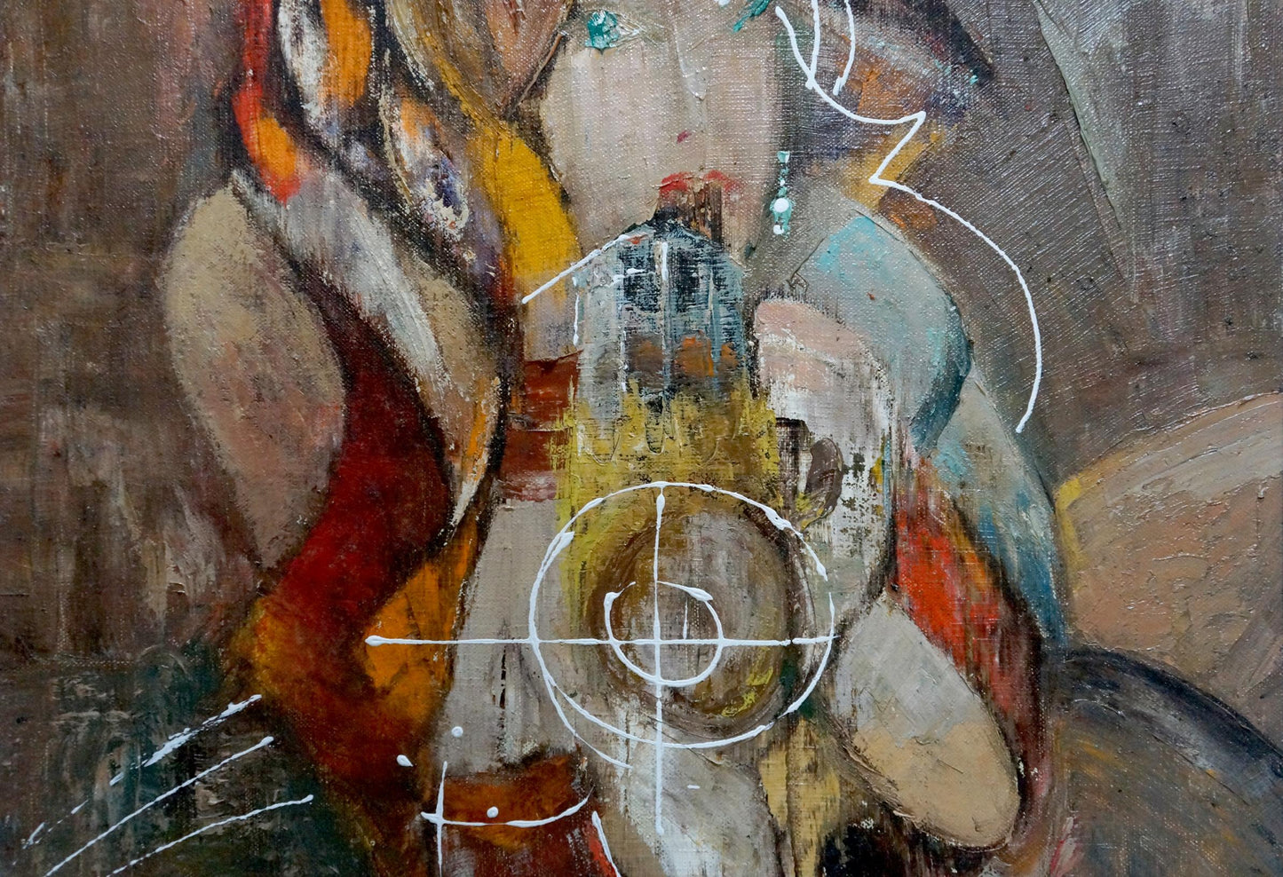 Abstract oil painting Attend Alexander Lvovich Schwartz