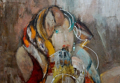 Abstract oil painting Attend Alexander Lvovich Schwartz