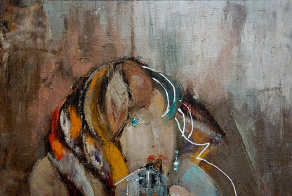 Abstract oil painting Attend Alexander Lvovich Schwartz