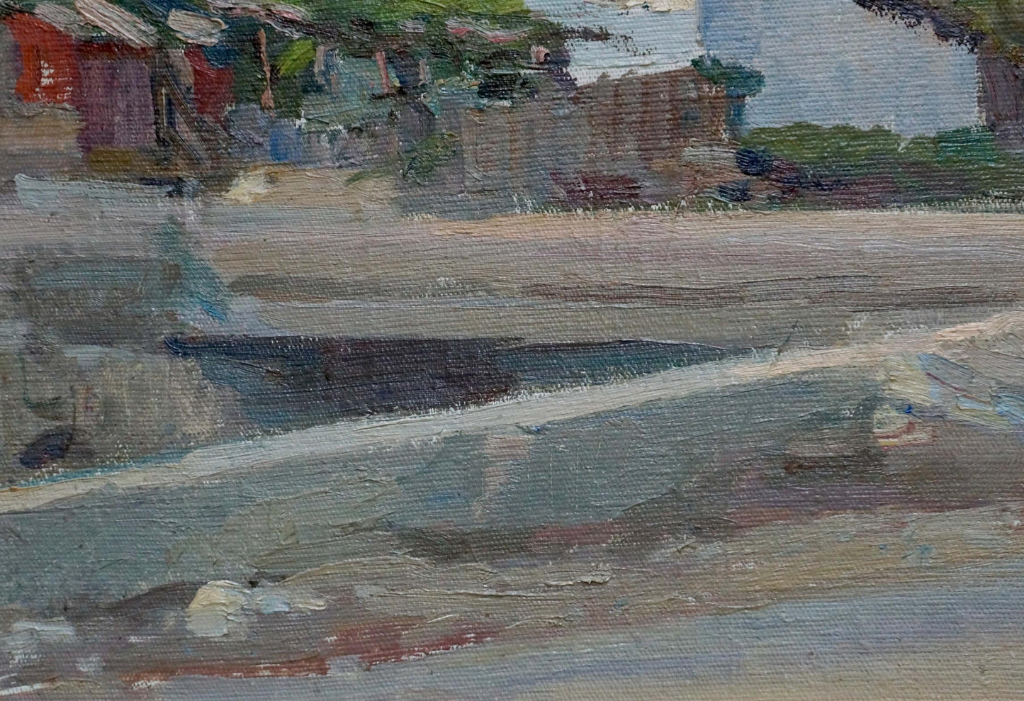 Oil painting Kisel Ivan Gordeevich City landscape