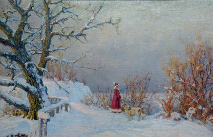 Oil painting Winter fairy tale Kovalskaya-Ilyina Polina Vladimirovna