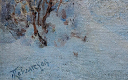 Oil painting Winter fairy tale Kovalskaya-Ilyina Polina Vladimirovna