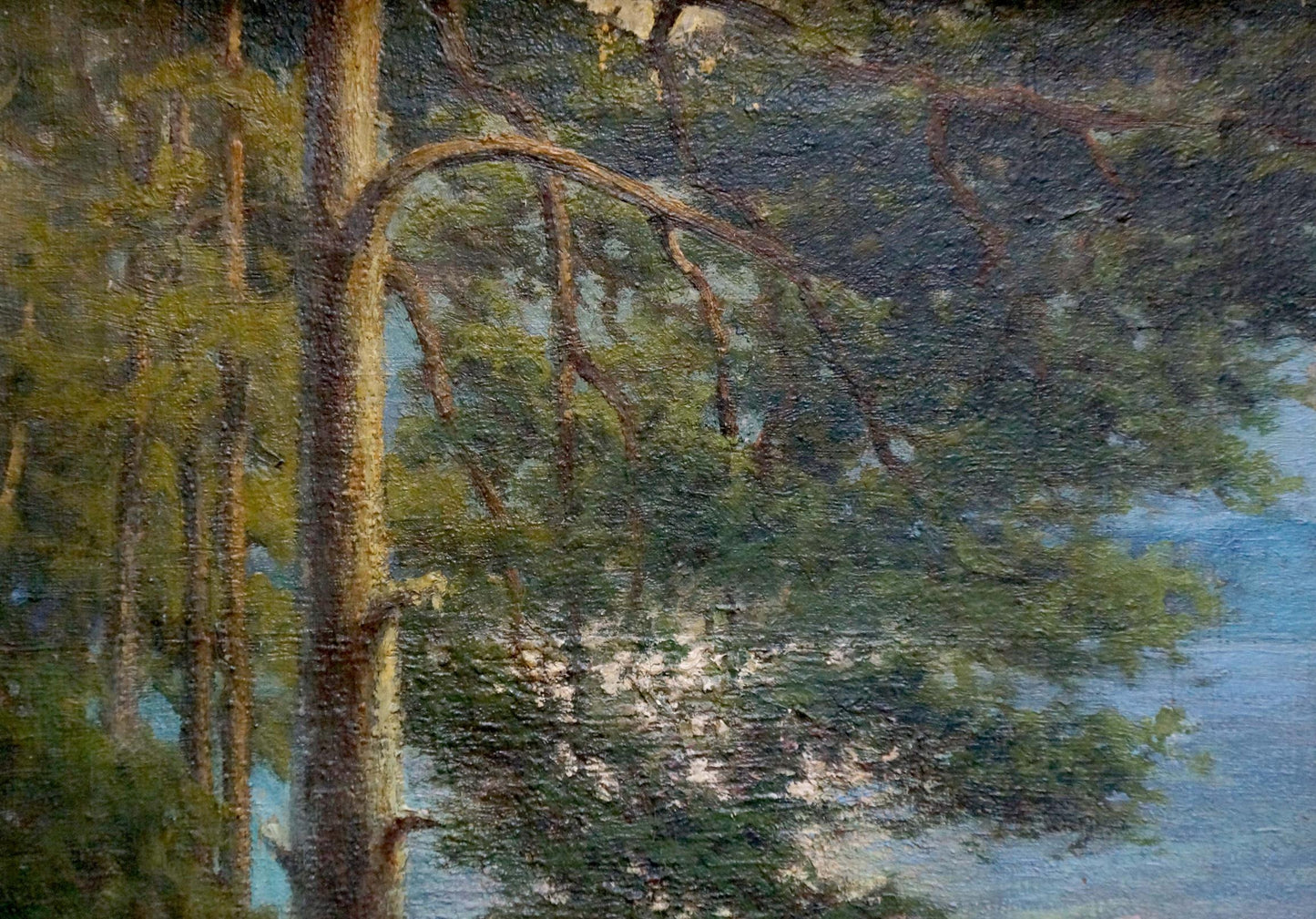 Oil painting Shore landscape Sabadysh Petr Evlampievich