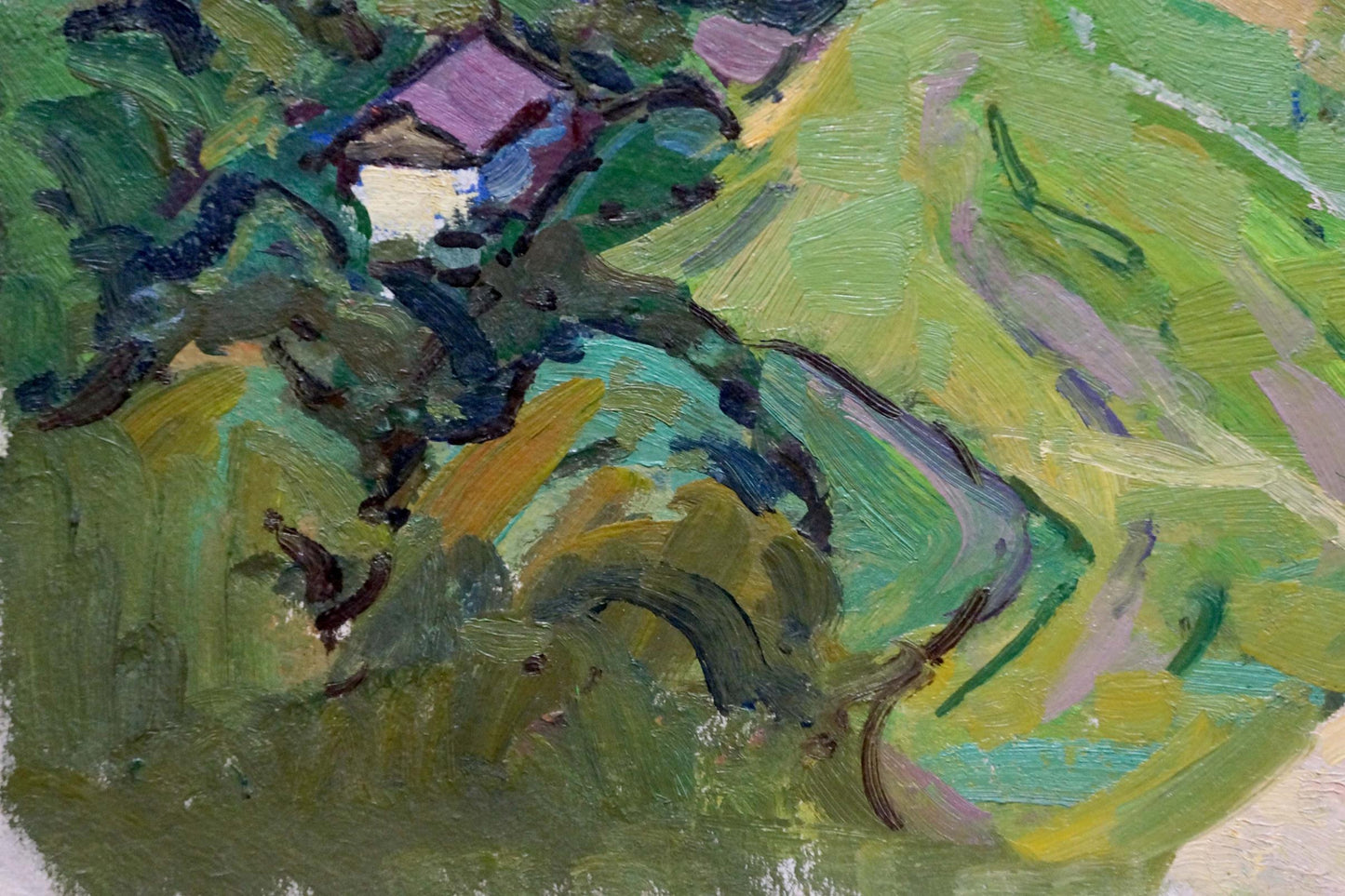 Oil painting Urban landscape Ruban Grigory Savelievich