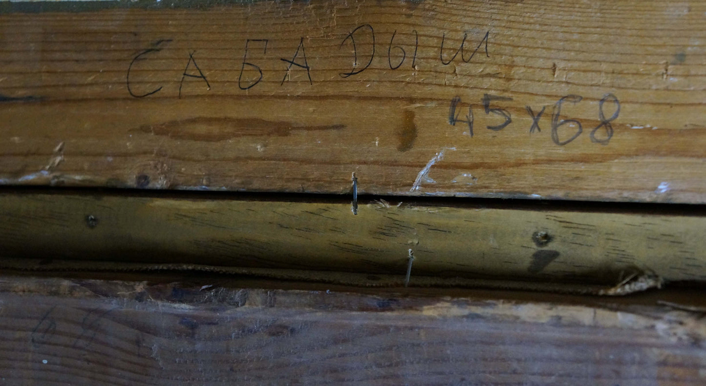 Oil painting Shore landscape Sabadysh Petr Evlampievich