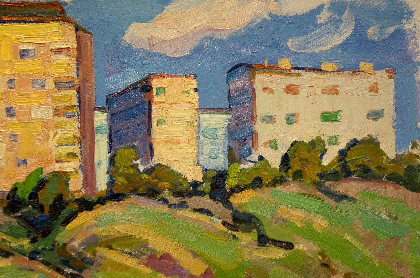 Oil painting Urban landscape Ruban Grigory Savelievich