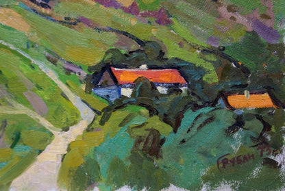 Oil painting Urban landscape Ruban Grigory Savelievich