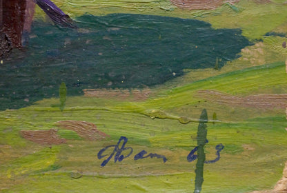 Oil painting Mountain landscape Fomin Anatoly Nikiforovich