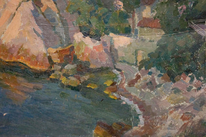 Oil painting Rocky shore Mamchich Stepan Gavriilovich