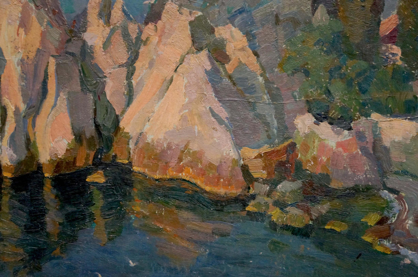 Oil painting Rocky shore Mamchich Stepan Gavriilovich