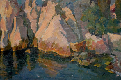 Oil painting Rocky shore Mamchich Stepan Gavriilovich