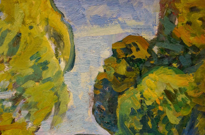 Oil painting The last rays of the sun Gaiduk Viktor Kirillovich