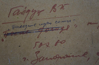 Oil painting The last rays of the sun Gaiduk Viktor Kirillovich