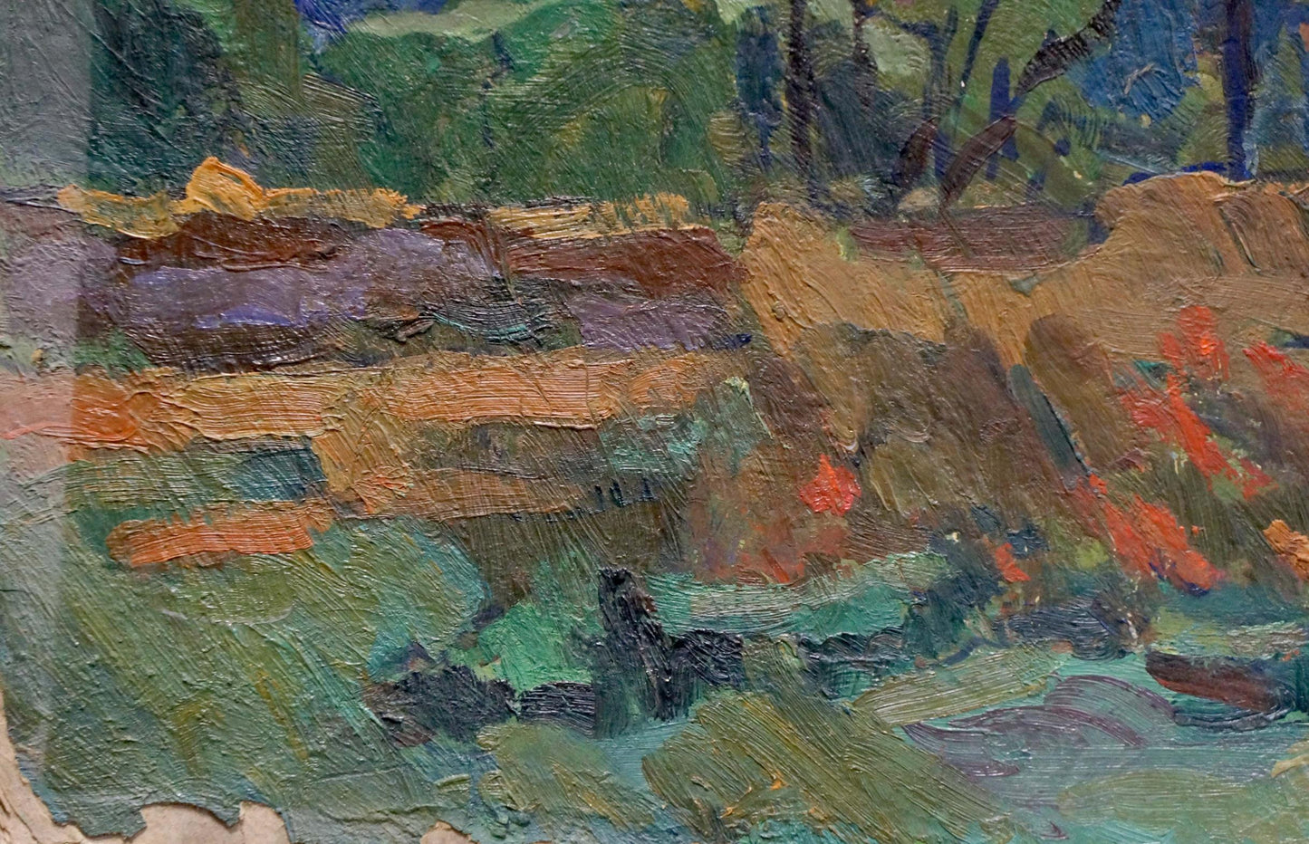 Oil painting In the evening Fomin Anatoly Nikiforovich