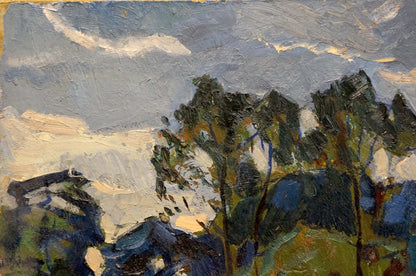 Oil painting In the evening Fomin Anatoly Nikiforovich
