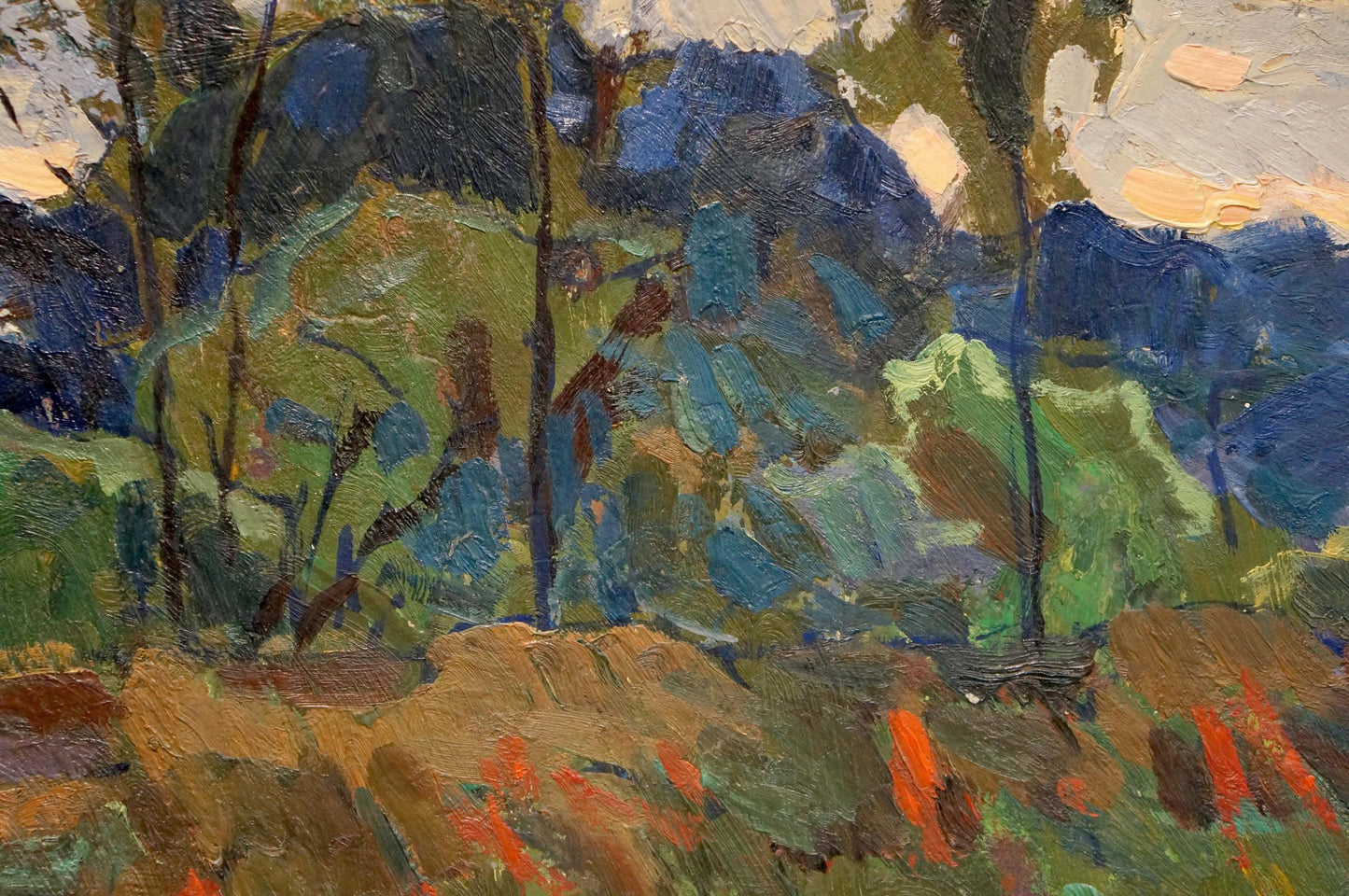 Oil painting In the evening Fomin Anatoly Nikiforovich