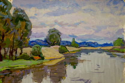 Oil painting Lake Ruban Grigory Savelievich