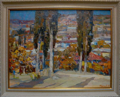 Oil painting Warm day Yuri Popov