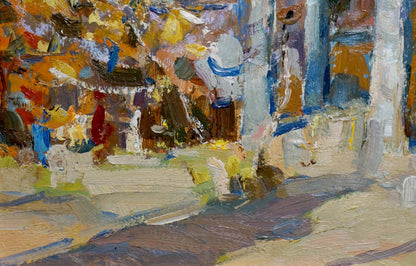 Oil painting Warm day Yuri Popov