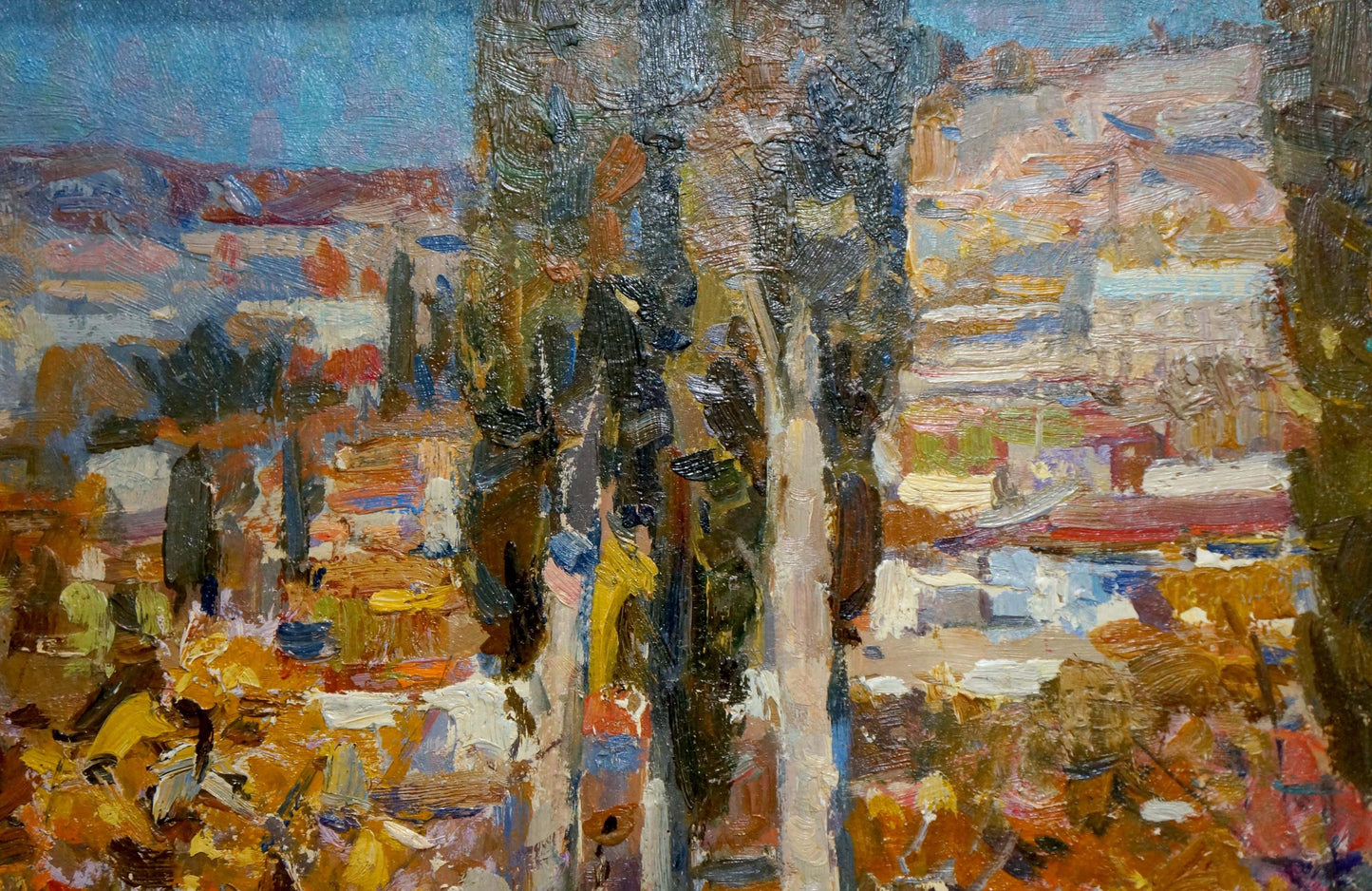 Oil painting Warm day Yuri Popov