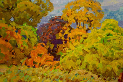 Oil painting The beauty of golden autumnn Grigory Ruban