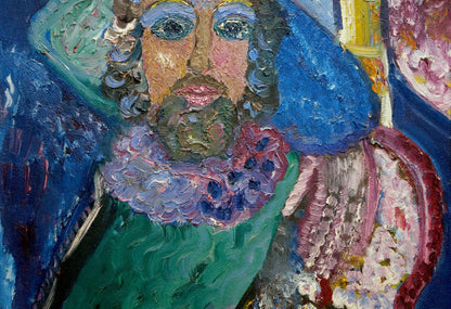 Abstract oil painting Musician Medvedeva E. I.