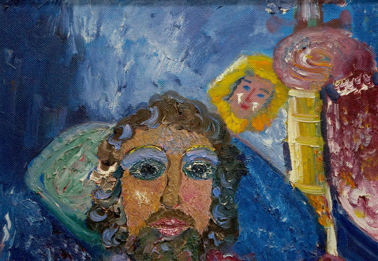 Abstract oil painting Musician Medvedeva E. I.