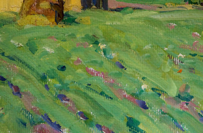 Oil painting Country life Fomin Anatoly Nikiforovich