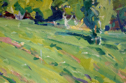 Oil painting Country life Fomin Anatoly Nikiforovich