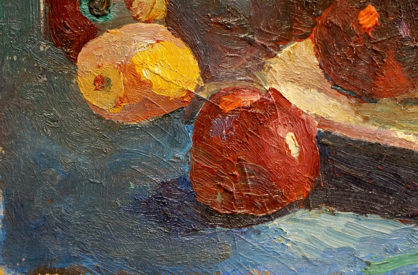 Oil painting Apples on the table Sergeev N. S.