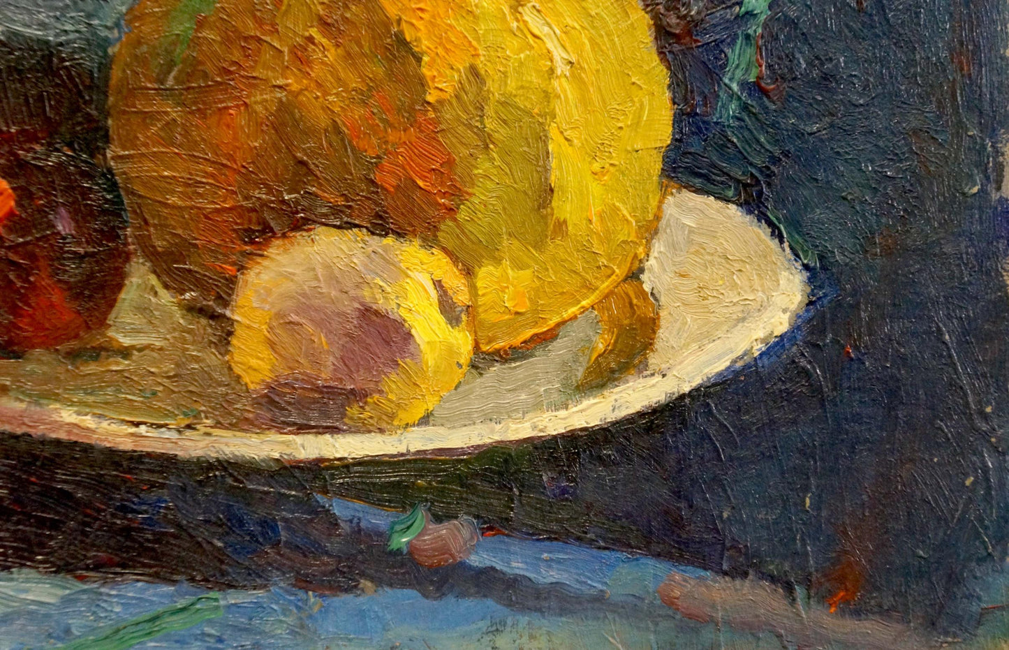 Oil painting Apples on the table Sergeev N. S.