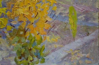 Oil painting Walk in the park Zlyden' Yuriy Fedorovich