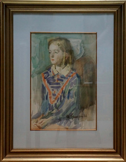 Oil painting Portrait of a girl Sergey Grigoryev