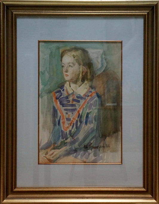 Oil painting Portrait of a girl Sergey Grigoryev