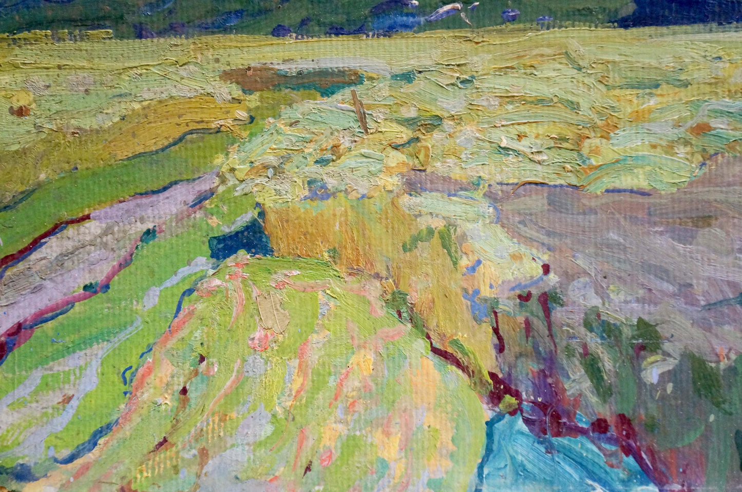 Oil painting Golden Grain Fields Georgy Kolosovsky