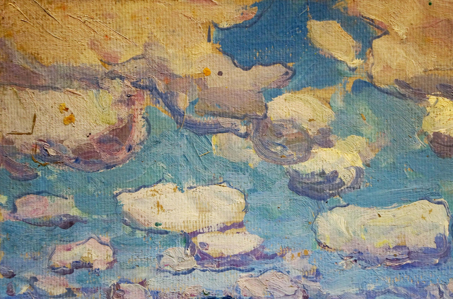 Oil painting Golden Grain Fields Georgy Kolosovsky