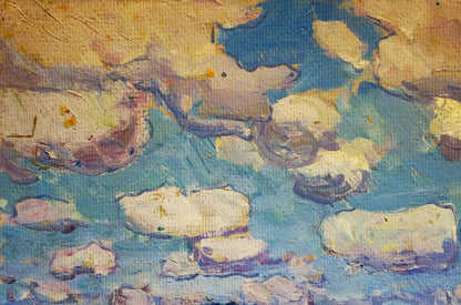 Oil painting Golden Grain Fields Georgy Kolosovsky