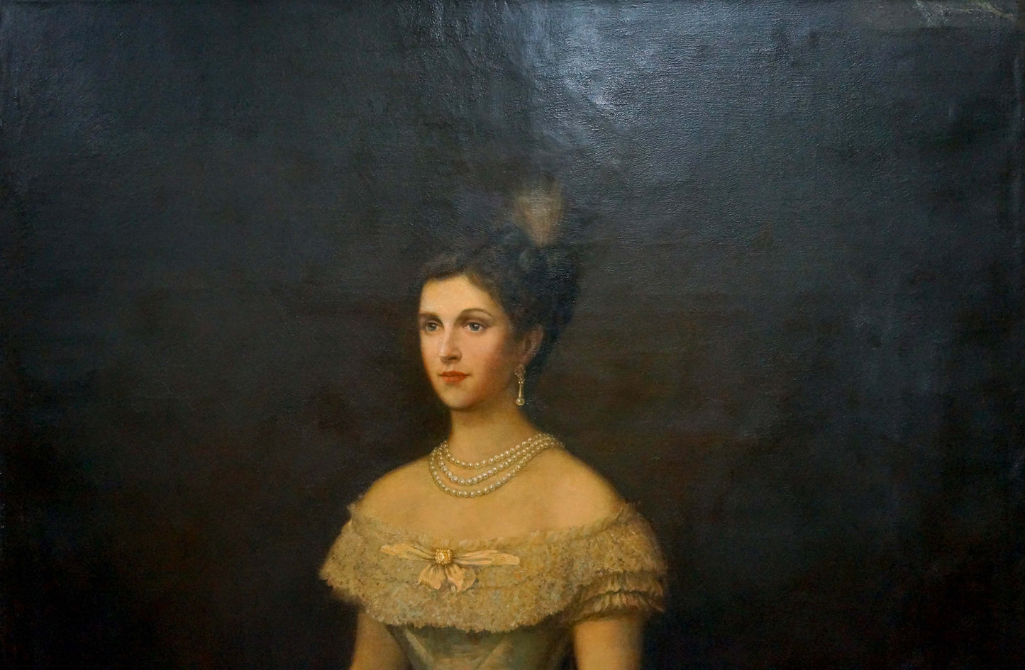 Oil painting Woman portrait Leman Nikolay Adolfovich