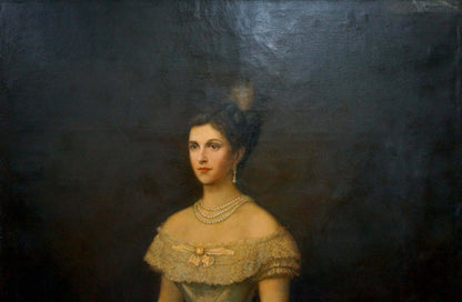 Oil painting Woman portrait Leman Nikolay Adolfovich