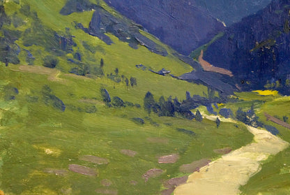 Oil painting Mountains landscape Kushnir Veniamin Vladimirovich