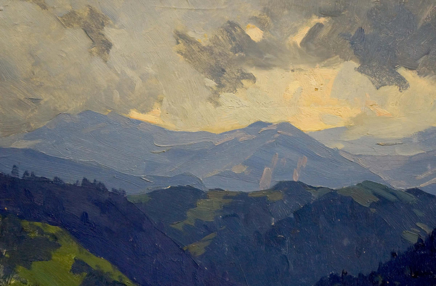 Oil painting Mountains landscape Kushnir Veniamin Vladimirovich
