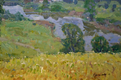 Oil painting After the rain Kolosovsky Georgy Sergeevich