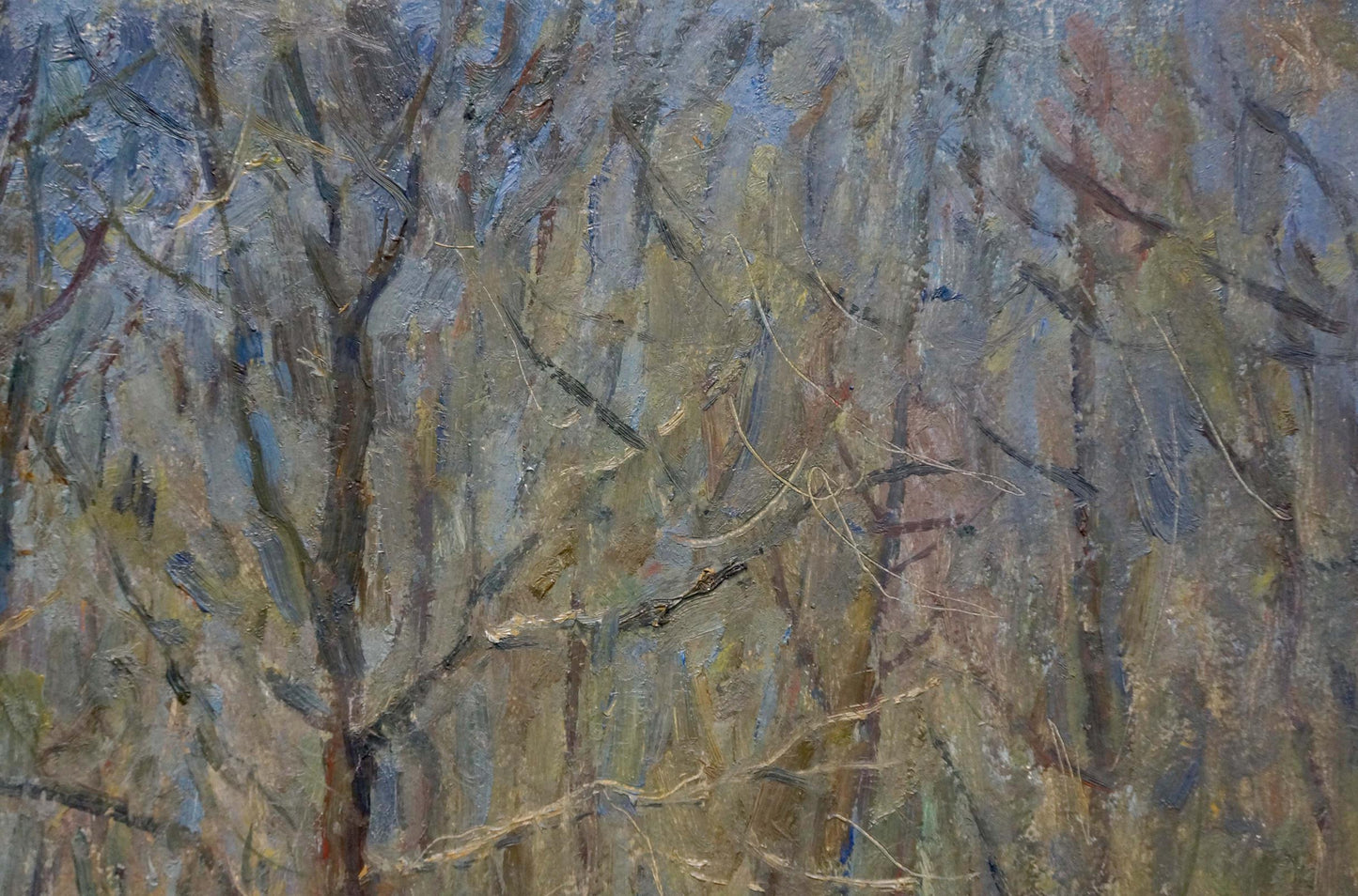 Oil painting People in the forest Petrashevsky Stanislav Vasilievich