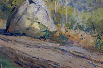 Oil painting Mountains landscape Egorov Boris Kuzmich