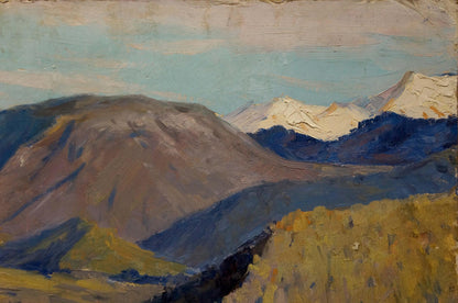 Oil painting Mountains landscape Egorov Boris Kuzmich