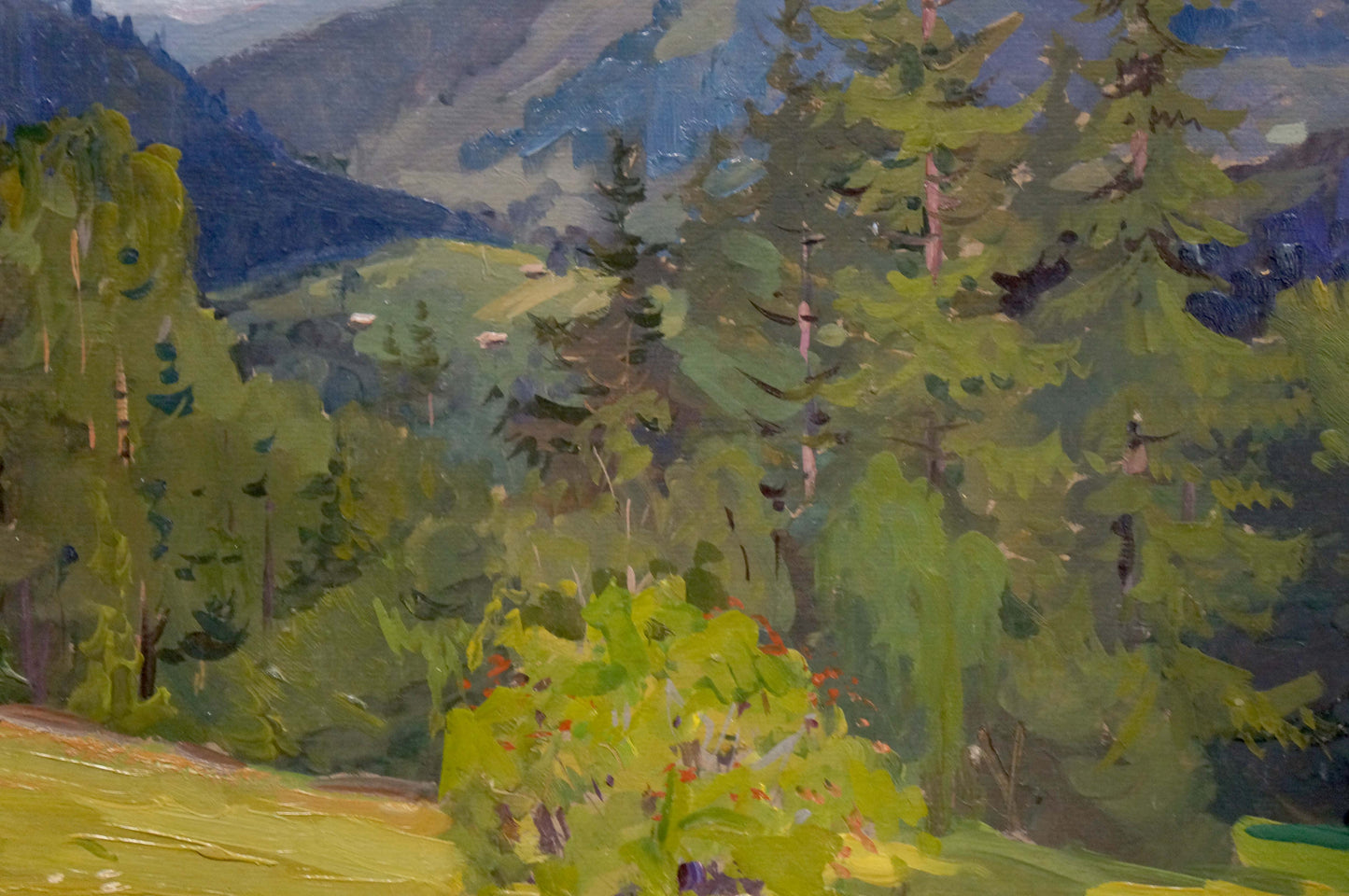 Oil painting Mountain landscape Fomin Anatoly Nikiforovich