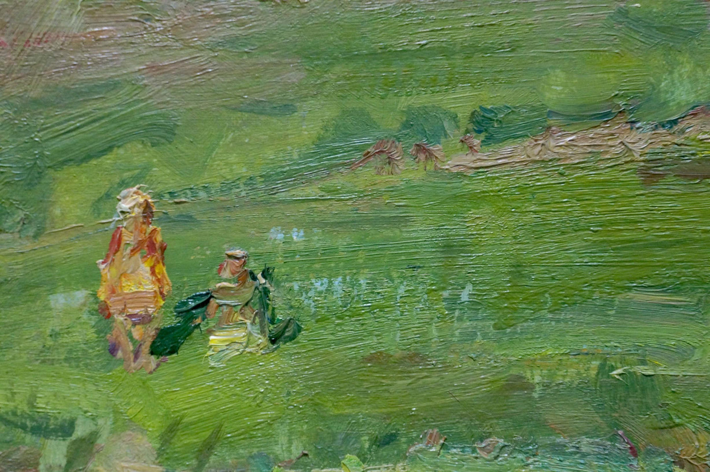 Oil painting Children in the field Olkhov Vladimir Nikolaevich