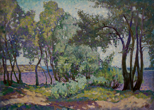 Oil painting Natural landscape Vasetsky Grigory Stepanovich