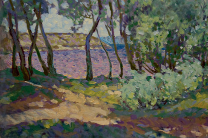 Oil painting Natural landscape Vasetsky Grigory Stepanovich