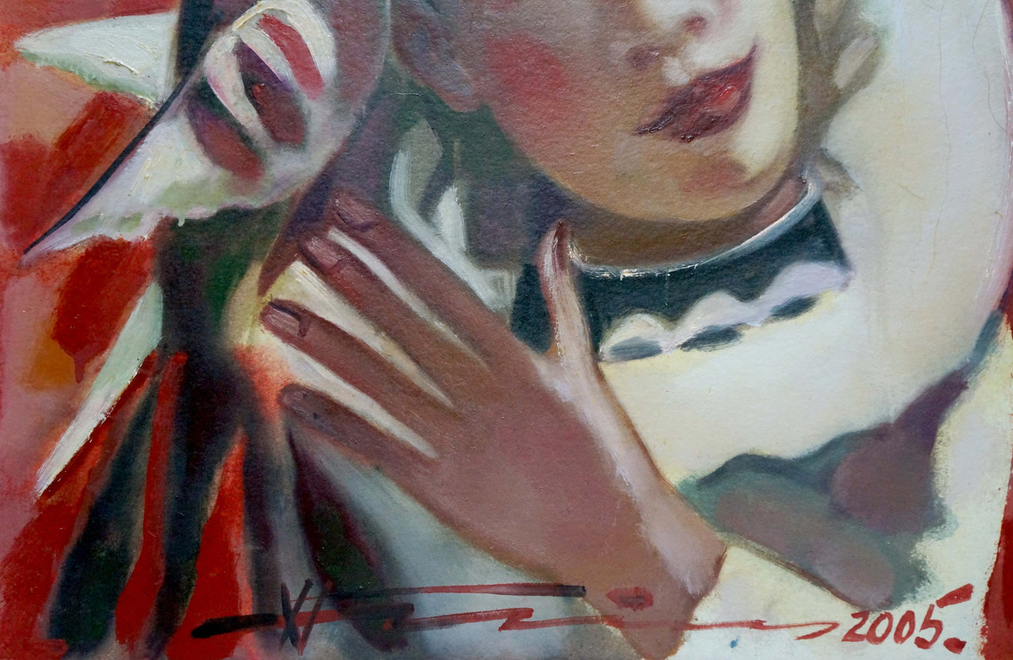 Abstract oil painting Portrait Nikolai Nikolaevich Prokopenko